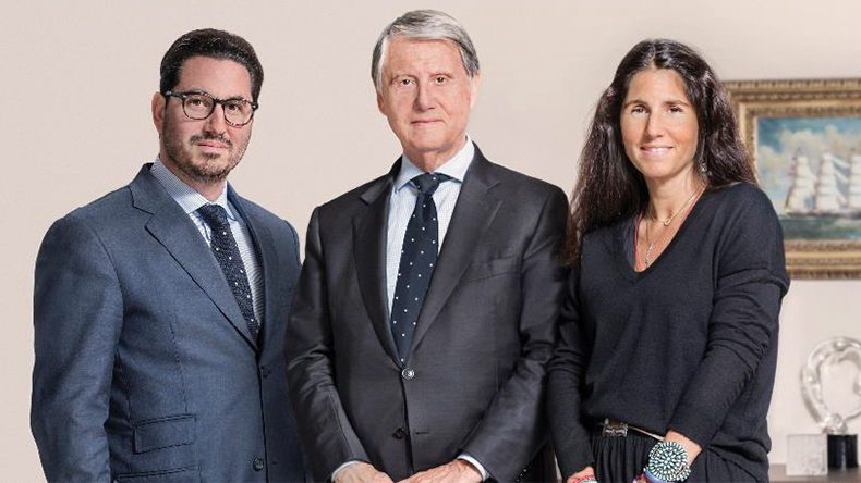 From left: Diego Aponte, group president; Gianluigi Aponte, founder and chairman; and Alexa Aponte-Vago, group chief financial officer, MSC Mediterranean Shipping Company