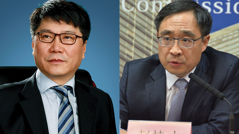 Zhao Jiong, chairman, Bocomm Financial Leasing and Zhao Guicai, chief executive, ICBC Financial Leasing