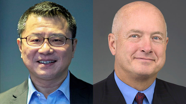 Bing Chen, left, and David Sokol, Seaspan and Atlas Corp