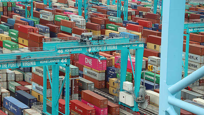Virginia International Gateway containers
