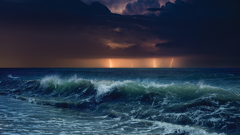 Stormy seas