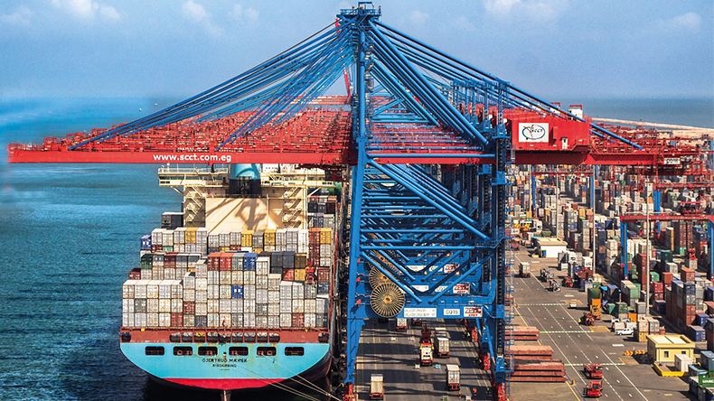 Port Said, Egypt: Suez Canal Container Terminal