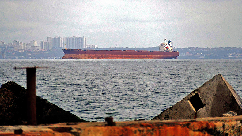 Vessel arriving under the Black Sea Grain Initiative, Odesa, southern Ukraine