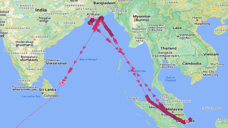 Ursa Major voyage to and from Bangladesh