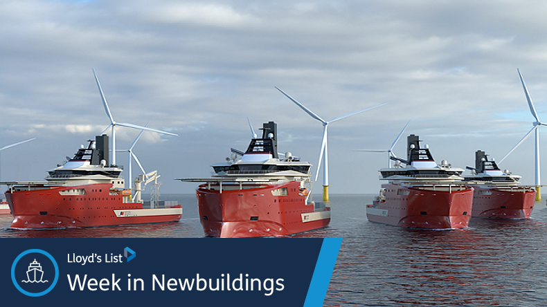 Vard’s new service operation vessels with wind turbines at sea