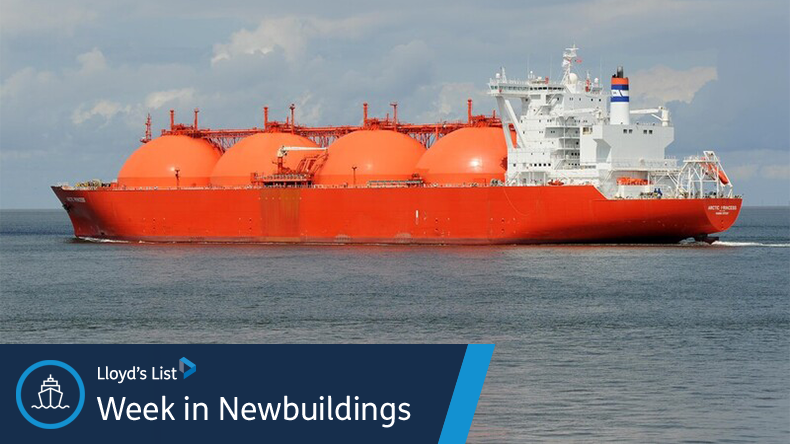 Liquefied natural gas carrier Arctic Princess at river Elbe